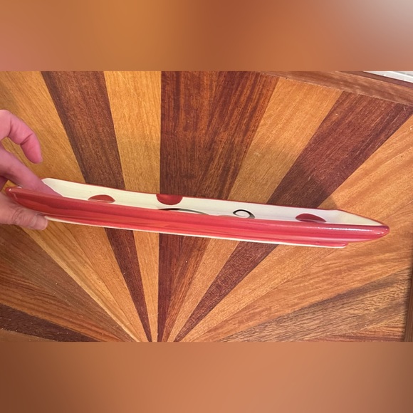 Gail Pittman Initial Tray “T” 11” polka dots - Picture 3 of 4